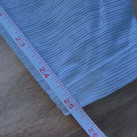 Lululemon Train Times Pant 25" Size 6 Wee Are From Space Sheer Blue Chambray - Picture 10 of 12